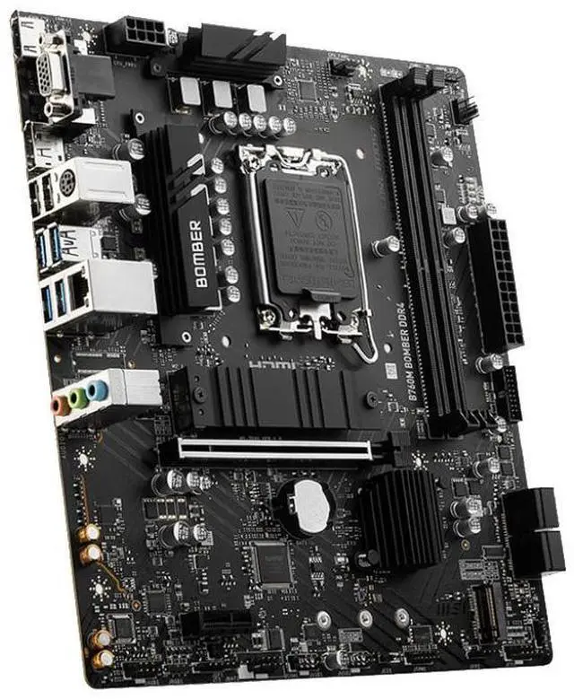 Alt view image 8 of 10 - MSI B760M BOMBER DDR4 Supports 12th/13th Generation Intel® Core, Pentium® Gold and Celeron® Processors in LGA 1700,Game motherboard