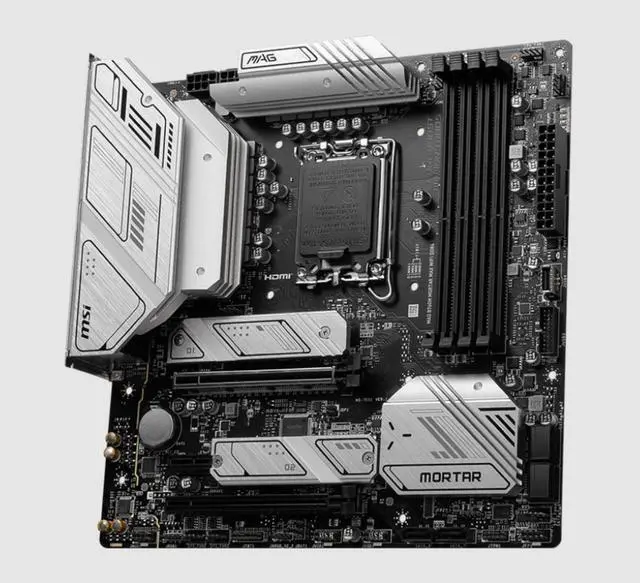 Alt view image 9 of 10 - MSI MAG B760M MORTAR MAX WIFI Gaming Motherboard (Supports 12th/13th Gen Intel Processors, LGA 1700, DDR5, PCIe 5.0, M.2, 2.5Gbps LAN, USB 3.2 Gen2, Wi-Fi 6E, mATX)