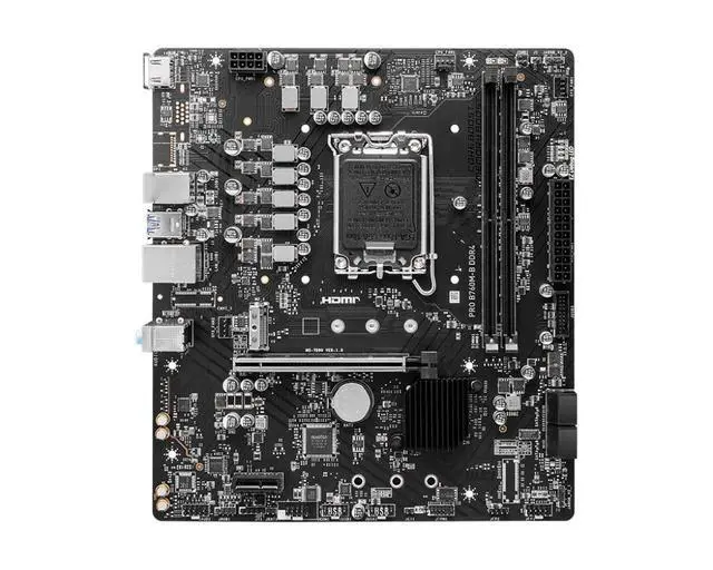 Alt view image 6 of 10 - MSI B760M-B DDR4 motherboard Supports 12th/13th/14th Gen Intel® Core Processors, Pentium® Gold and Celeron® Processors (LGA 1700)