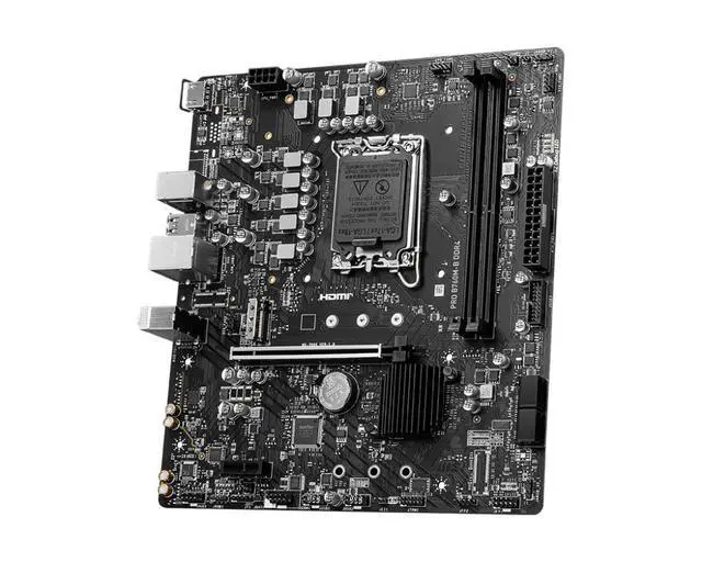 Alt view image 8 of 10 - MSI B760M-B DDR4 motherboard Supports 12th/13th/14th Gen Intel® Core Processors, Pentium® Gold and Celeron® Processors (LGA 1700)