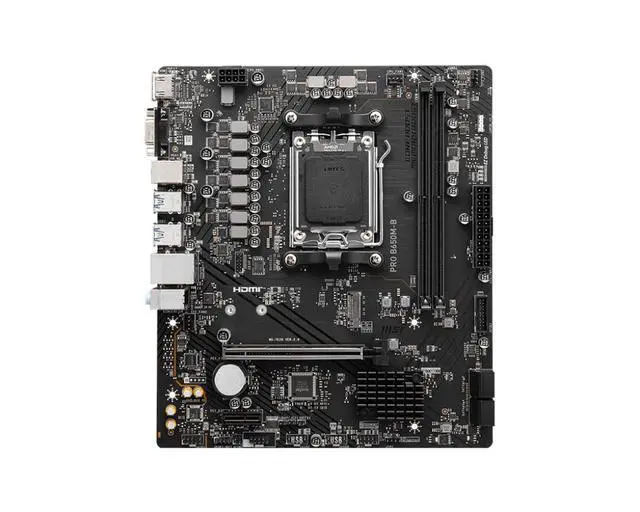 Alt view image 5 of 8 - MSI PRO B650M-B motherboard AMD B650 Socket AM5 micro ATX