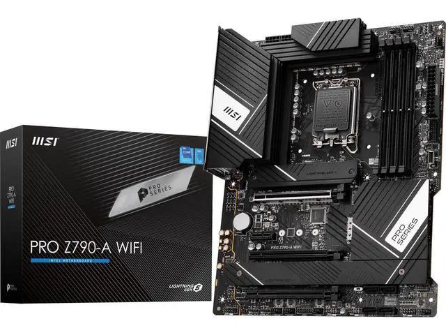 Alt view image 6 of 10 - MSI PRO Z790-A WIFI LGA 1700 Intel Z790 SATA 6Gb/s DDR5 ATX Motherboard