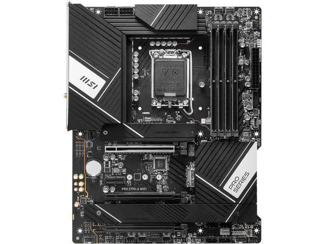 Alt view image 7 of 10 - MSI PRO Z790-A WIFI LGA 1700 Intel Z790 SATA 6Gb/s DDR5 ATX Motherboard