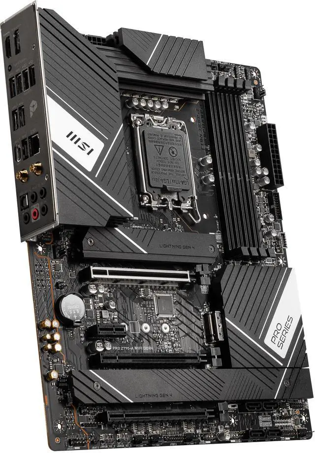 Alt view image 7 of 11 - MSI PRO Z790-A WIFI DDR4 LGA 1700 Intel Z790 SATA 6Gb/s DDR4 ATX Motherboard