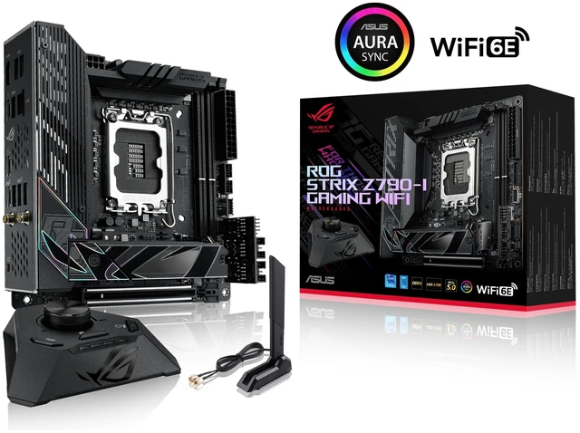 Alt view image 5 of 11 - ASUS ROG Strix Z790-I Gaming WiFi 6E LGA 1700 (Intel 14th & 13th & 12th Gen) mini-ITX gaming motherboard (PCIe 5.0,DDR5,10+1 power stages,Thunderbolt 4,2.5 Gb LAN,USB 3.2 Gen 2x2 front panel Type-C, 2