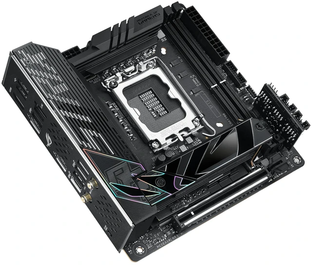 Alt view image 10 of 11 - ASUS ROG Strix Z790-I Gaming WiFi 6E LGA 1700 (Intel 14th & 13th & 12th Gen) mini-ITX gaming motherboard (PCIe 5.0,DDR5,10+1 power stages,Thunderbolt 4,2.5 Gb LAN,USB 3.2 Gen 2x2 front panel Type-C, 2