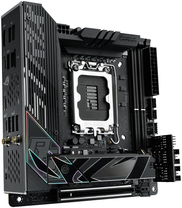Alt view image 9 of 11 - ASUS ROG Strix Z790-I Gaming WiFi 6E LGA 1700 (Intel 14th & 13th & 12th Gen) mini-ITX gaming motherboard (PCIe 5.0,DDR5,10+1 power stages,Thunderbolt 4,2.5 Gb LAN,USB 3.2 Gen 2x2 front panel Type-C, 2