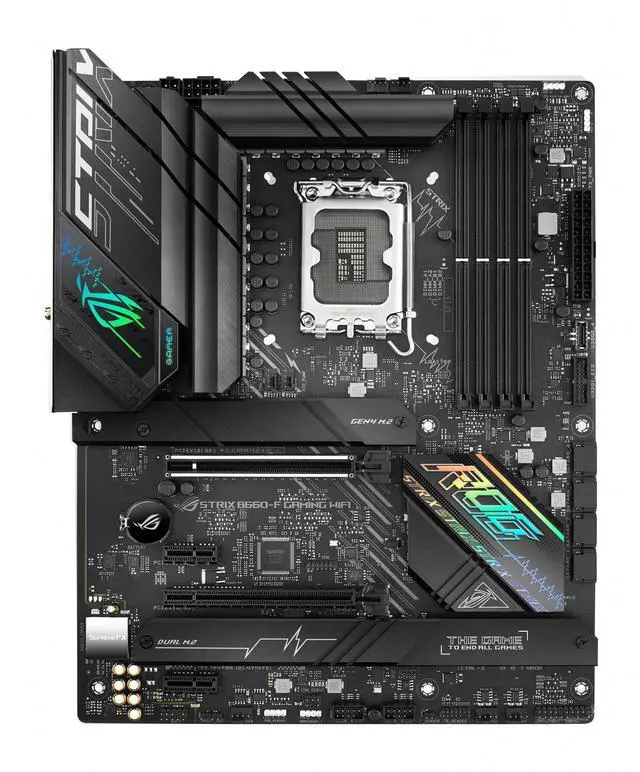 Alt view image 5 of 8 - ASUS ROG Strix B660-F GAMING WIFI Intel LGA 1700 ATX DDR5 Motherboard