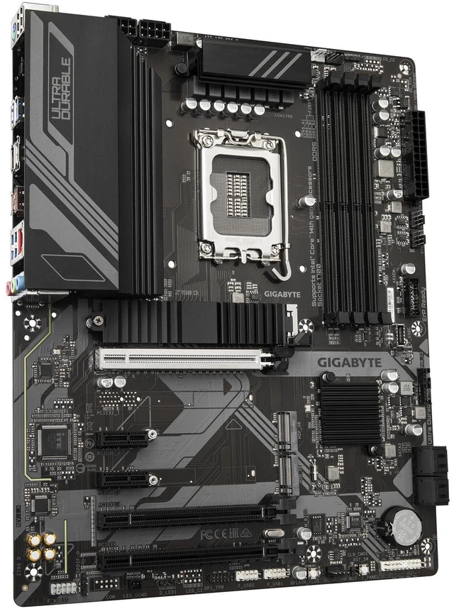 Alt view image 8 of 10 - GIGABYTE Z790 D DDR5 LGA 1700 Intel Z790 ATX Motherboard with DDR4, Triple M.2, PCIe 5.0, USB 3.2 Gen2X2 Type-C, 2.5GbE LAN, PCIe EZ-Latch, Multi-Key