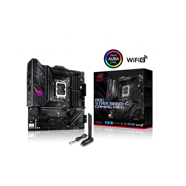 Alt view image 6 of 6 - ASUS ROG Strix B660-G Gaming WIFI Intel LGA 1700 Micro ATX DDR5 Motherboard