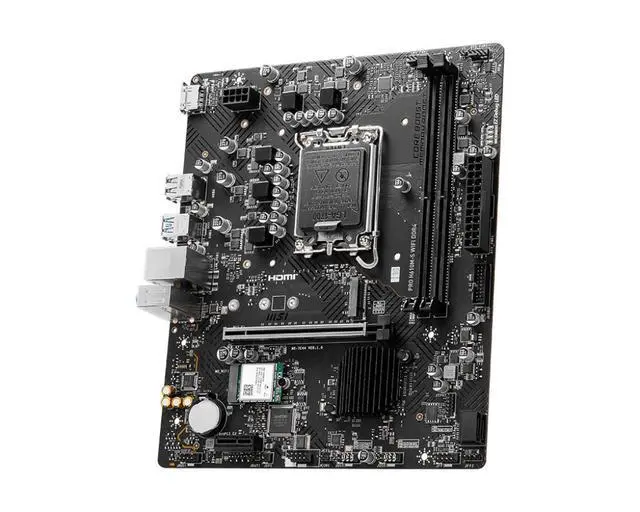 Alt view image 9 of 10 - MSI PRO H610M-S WIFI DDR4 LGA 1700 Intel H610 SATA 6Gb/s Micro ATX Intel Motherboard