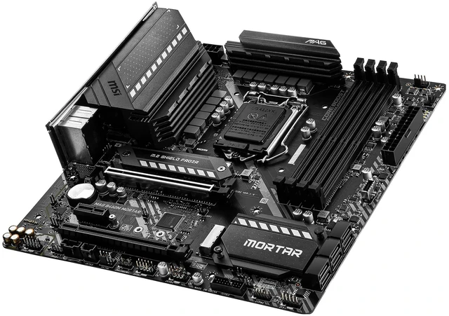 Alt view image 10 of 10 - MSI B460M BOMBER LGA 1200 Intel B460 SATA 6Gb/s Micro ATX Intel Motherboard