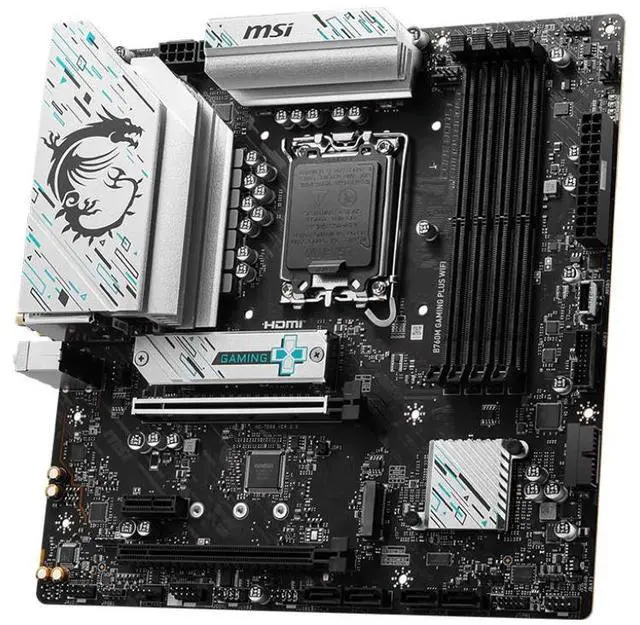 Alt view image 6 of 8 - MSI B760M GAMING PLUS WIFI motherboard Intel B760 LGA 1700 micro ATX