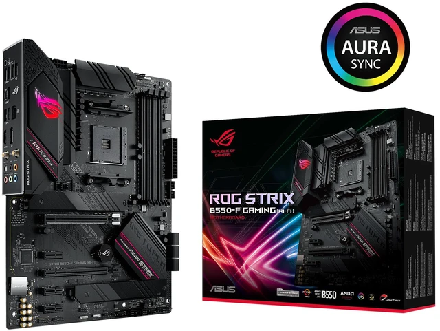 Alt view image 5 of 11 - ASUS ROG Strix B550-F Gaming (WiFi 6) AMD AM4 (3rd Gen Ryzen) ATX Gaming Motherboard (PCIe 4.0, 2.5Gb LAN, BIOS FlashBack, HDMI 2.1, Addressable Gen 2 RGB Header and AURA Sync)