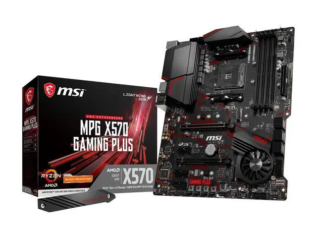 Alt view image 9 of 10 - MSI MPG X570 GAMING PLUS Gaming Motherboard AMD AM4 SATA 6Gb/s M.2 USB 3.2 Gen 2 HDMI ATX