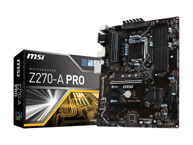 Alt view image 11 of 11 - MSI Z270-A PRO LGA 1151 Intel Z270 USB 3.1 ATX Intel Motherboard