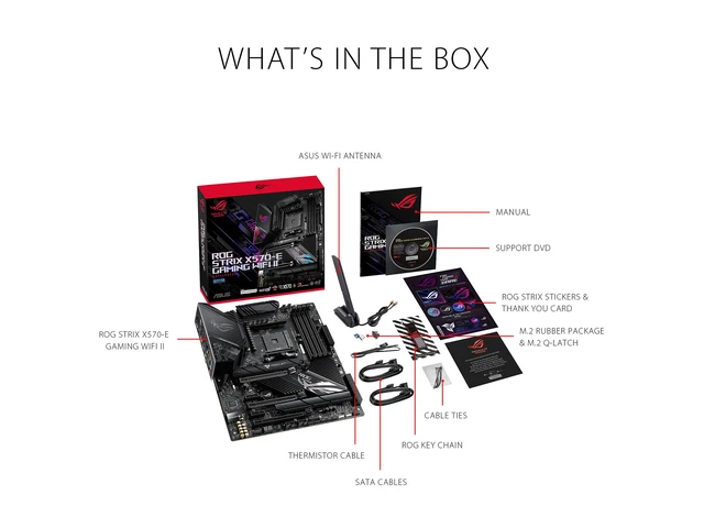 Alt view image 12 of 12 - ASUS AMD AM4 ROG Strix X570-E Gaming ATX Motherboard with PCIe 4.0, WiFi 6, 2.5Gbps LAN, Dual M.2, SATA 6Gb/s, USB 3.2 Gen 2