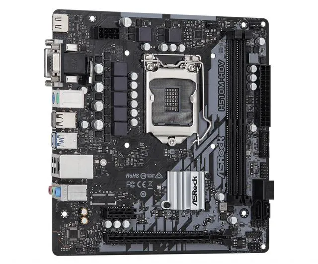 Alt view image 8 of 10 - Asrock H510M-HDV R2.0 Intel LGA 1200 Micro ATX DDR4 Motherboard