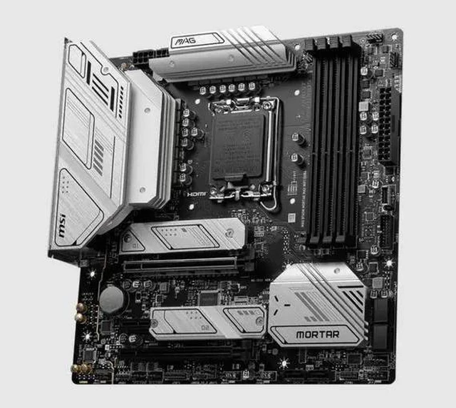 Alt view image 7 of 9 - MSI MAG B760M MORTAR MAX WIFI Gaming Motherboard (Supports 12th/13th Gen Intel Processors, LGA 1700, DDR4, PCIe 5.0, M.2, 2.5Gbps LAN, USB 3.2 Gen2, Wi-Fi 6E, mATX)