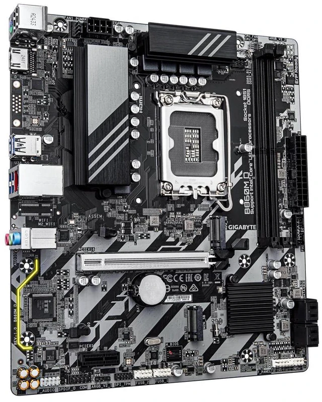 Alt view image 7 of 8 - GIGABYTE B860M D Intel Core Ultra (Series 2) LGA 1851 Motherboard, mATX, DDR5, 2x M.2, PCIe 5.0, 2.5GbE LAN