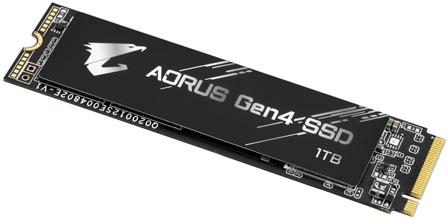 Alt view image 3 of 3 - Gigabyte AORUS NVMe Gen4 M.2 1TB PCI-Express 4.0 Interface High Performance Gaming, 3D TLC NAND, External DDR Cache Buffer, SSD