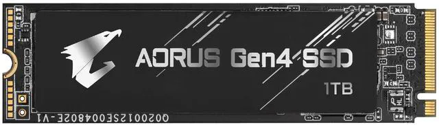 Alt view image 2 of 3 - Gigabyte AORUS NVMe Gen4 M.2 1TB PCI-Express 4.0 Interface High Performance Gaming, 3D TLC NAND, External DDR Cache Buffer, SSD