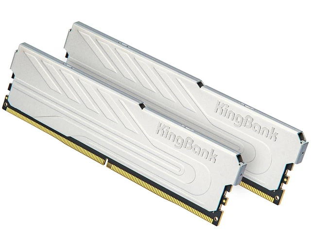 Alt view image 6 of 10 - KingBank Computer Desktop Memory Ram DDR4 32GB(2x16GB) 3600MHZ CL18 1.35V XMP2.0 Overclocking with Heatsink for PC Gaming/Office/PS,Silver