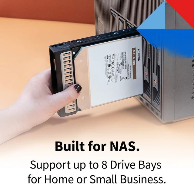 Alt view image 7 of 10 - Toshiba N300 10TB NAS 3.5-Inch Internal Hard Drive - CMR SATA 6 Gb/s 7200 RPM 512 MB Cache - HDWG71AXZSTA