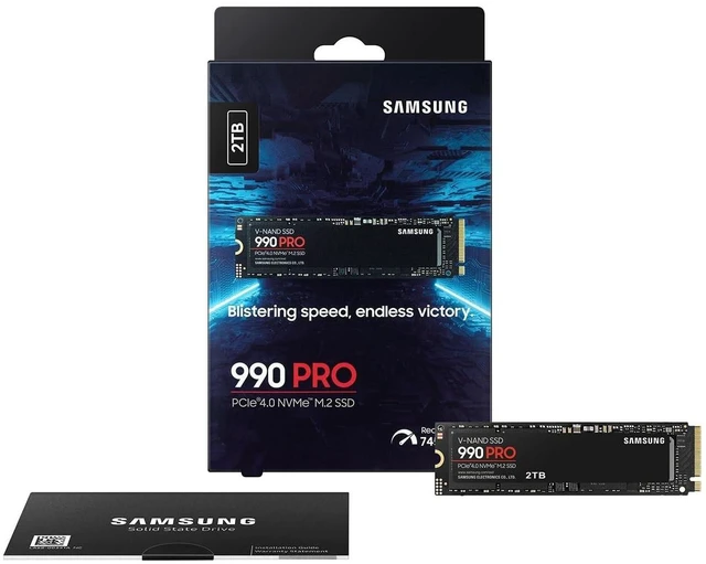 Alt view image 9 of 10 - Samsung 990 PRO SSD 2TB NVMe M.2 PCIe Gen4, M.2 2280 Internal Solid State Hard Drive, Seq. Read Speeds Up to 7,450 MB/s for High End Computing, Gaming, and Heavy Duty Workstations, MZ-V9P2T0B/AM