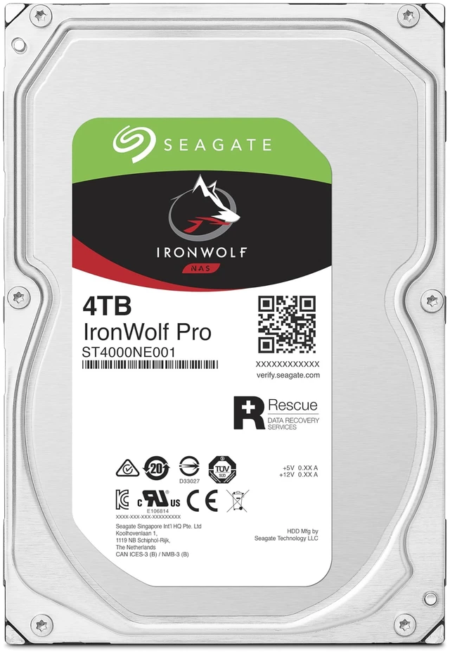 Alt view image 8 of 9 - Seagate IronWolf Pro 4TB NAS Internal Hard Drive HDD 3.5 Inch SATA 6Gb/s 7200 RPM 128MB Cache for RAID Network Attached Storage, Data Recovery Service Frustration Free Packaging