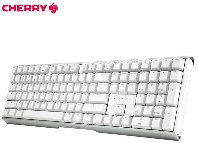 Alt view image 8 of 14 - CHERRY MX3.0S Wired No RGB White - Cherry Switch 108 Keys Mechanical Keyboard, Aluminum Alloy Case, Separate Keys and Wires, Suitable for Gaming, Office, System Support Windows10/8/7/Vista/XP