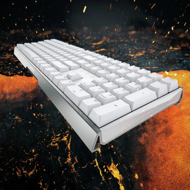 Alt view image 13 of 14 - CHERRY MX3.0S Wired No RGB White - Cherry Switch 108 Keys Mechanical Keyboard, Aluminum Alloy Case, Separate Keys and Wires, Suitable for Gaming, Office, System Support Windows10/8/7/Vista/XP