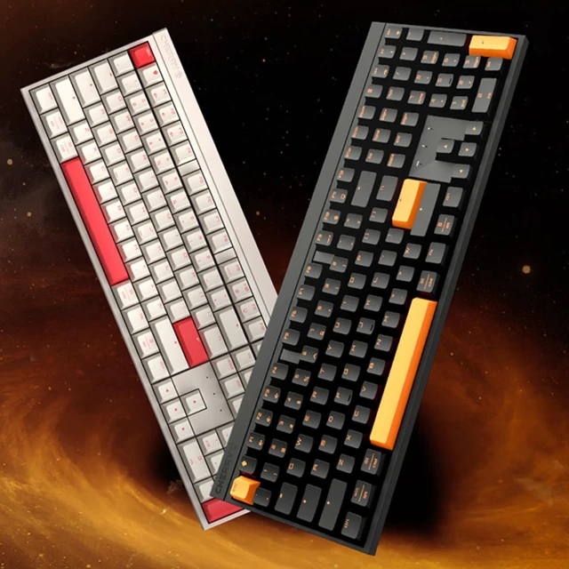 Alt view image 14 of 14 - CHERRY MX 2.0S PRO Wireless Tri-Mode Mechanical Keyboard, 108 keys, Full Anti-Ghosting, Ideal for Gaming and Office Use, Compatible with Windows and Mac, Night Flame, Black Tea Switch