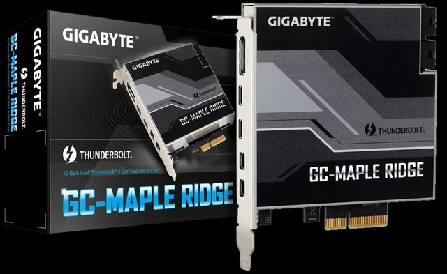 Alt view image 4 of 6 - Gigabyte GC-MAPLE RIDGE Thunderbolt 4 PCI-Ex4 add on Card USB Type-C DisplayPort