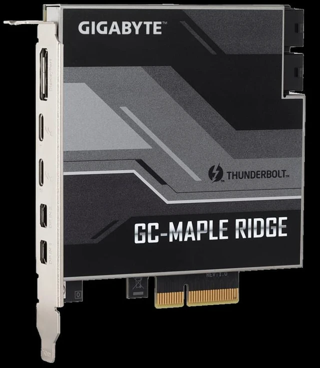 Alt view image 5 of 6 - Gigabyte GC-MAPLE RIDGE Thunderbolt 4 PCI-Ex4 add on Card USB Type-C DisplayPort