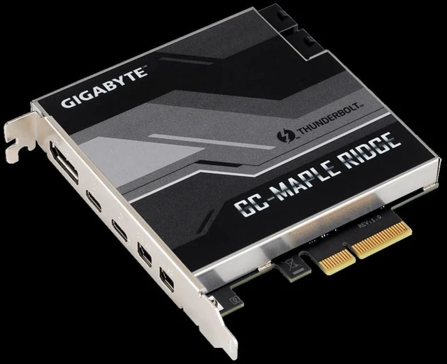 Alt view image 6 of 6 - Gigabyte GC-MAPLE RIDGE Thunderbolt 4 PCI-Ex4 add on Card USB Type-C DisplayPort