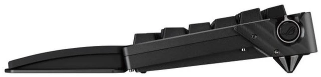 Alt view image 13 of 14 - ASUS ROG Azoth Extreme Wireless Custom Mechanical Gaming Keyboard 75% TKL, ROG NX Snow Clicky Switches, PBT Keycaps, Aluminum Chassis, Carbon Fiber, Gasket Mount, Color OLED Screen, PC/Mac Support