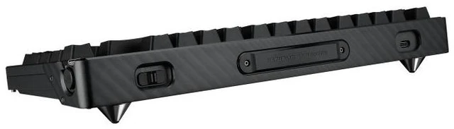 Alt view image 14 of 14 - ASUS ROG Azoth Extreme Wireless Custom Mechanical Gaming Keyboard 75% TKL, ROG NX Snow Clicky Switches, PBT Keycaps, Aluminum Chassis, Carbon Fiber, Gasket Mount, Color OLED Screen, PC/Mac Support