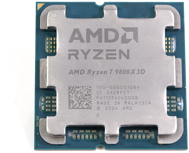 Alt view image 4 of 4 - AMD Ryzen 7 9800X3D - Ryzen 7 9000 Series 8-Core Socket AM5 120W AMD Radeon Graphics Processor - 100-000001084 - OEM