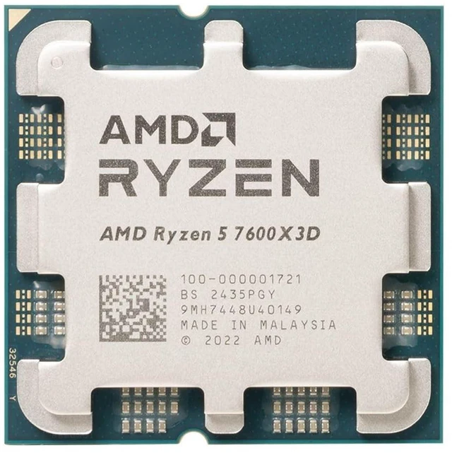 Alt view image 5 of 6 - AMD RYZEN 5 7600X3D Raphael AM5 4.1GHZ 6-CORE Boxed Processor - HEATSINK NOT Included