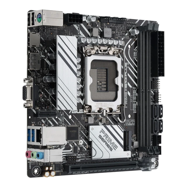 Alt view image 18 of 18 - Asus Prime H610I-PLUS-CSM Desktop Motherboard - Intel H610 Chipset - Socket LGA-1700 - Mini ITX - Pentium Gold, Celeron, Core Processor Supported - 96 GB DDR5 SDRAM Maximum RAM - DIMM, UDIMM - 2 x Mem