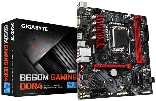 Alt view image 7 of 10 - GIGABYTE B660M GAMING DDR4 LGA 1700 Intel 12th mATX Motherboard, with Phases Hybrid Digital VRM with MOS Heatsink, 2 x PCIe 4.0 M.2, 2.5GbE LAN, Rear USB 3.2 Gen 1 Type-C, RGB FUSION 2.0, Motherboards