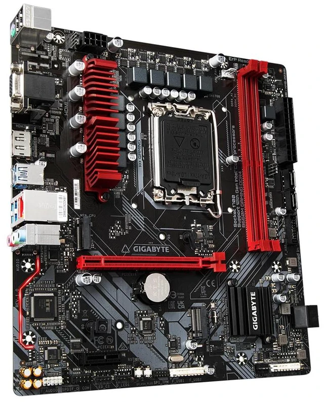 Alt view image 8 of 10 - GIGABYTE B660M GAMING DDR4 LGA 1700 Intel 12th mATX Motherboard, with Phases Hybrid Digital VRM with MOS Heatsink, 2 x PCIe 4.0 M.2, 2.5GbE LAN, Rear USB 3.2 Gen 1 Type-C, RGB FUSION 2.0, Motherboards