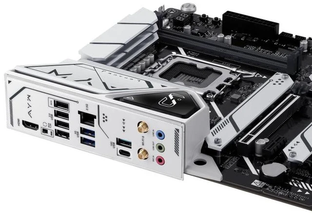 Alt view image 13 of 14 - ASUS Z790-AYW OC WIFI Intel Z790 LGA 1700 ATX motherboard, PCIe 4.0,three PCIe 4.0 M.2 slots,DDR5,Realtek 2.5Gb Ethernet,WiFi 6,HDMI,SATA 6 Gbps,USB 10Gbps TypeC,two-way AI Noise Cancelation,Aura Sync