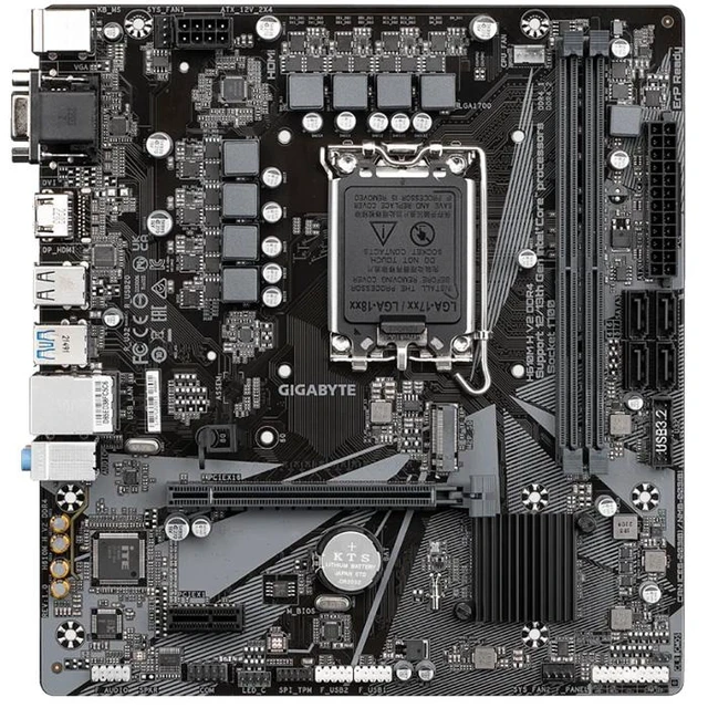 Alt view image 10 of 14 - GIGABYTE H610M H V2 DDR4 motherboard (LGA1700) Supports 13th Generation Intel® Core Processors and 12th Generation Intel® Core, Pentium® Gold and Celeron® Processors*
