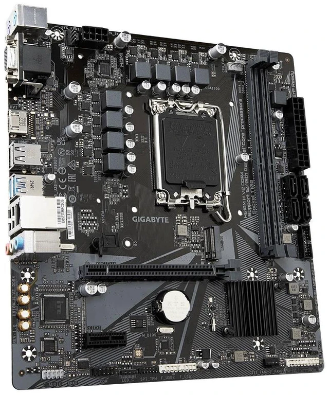 Alt view image 12 of 14 - GIGABYTE H610M H V2 DDR4 motherboard (LGA1700) Supports 13th Generation Intel® Core Processors and 12th Generation Intel® Core, Pentium® Gold and Celeron® Processors*
