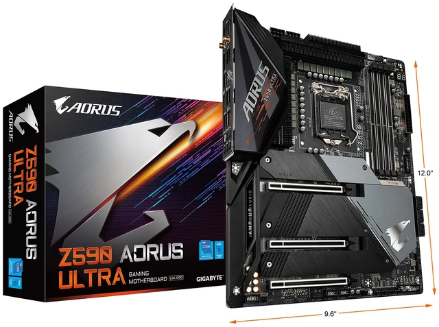 Alt view image 11 of 11 - Gigabyte Z590 AORUS ULTRA Motherboard CPU SOCKET LGA1200 Intel DDR4 WIFI 5GHz