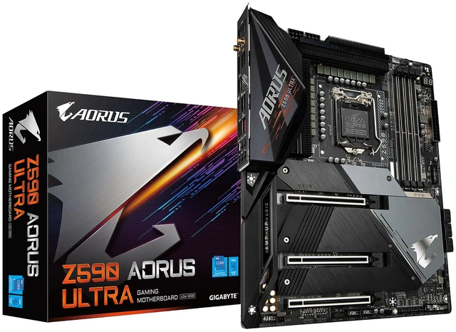 Alt view image 10 of 11 - Gigabyte Z590 AORUS ULTRA Motherboard CPU SOCKET LGA1200 Intel DDR4 WIFI 5GHz
