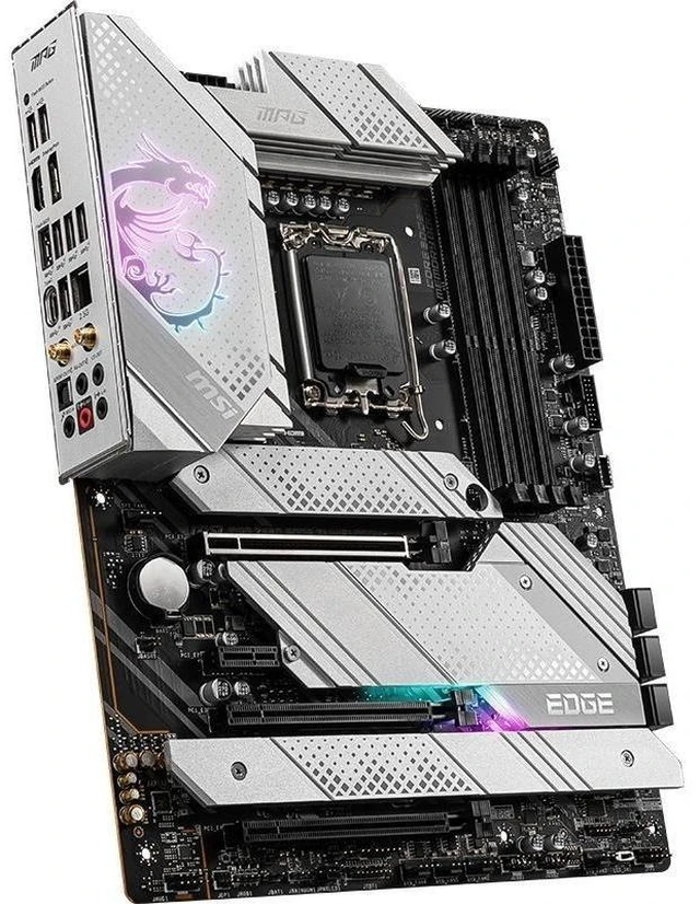 Alt view image 12 of 12 - MSI MPG Z690 EDGE TI WIFI Motherboard (ATX,Intel Z690 LGA1700 12th Gen Intel Core,4×DDR4 DIMM, PCI-E 5.0 , 4×M.2, USB3.2 Gen2x2 Type-C , 2.5GbE LAN, Wi-Fi 6, 1xDisplayPort , 1xHDMI)