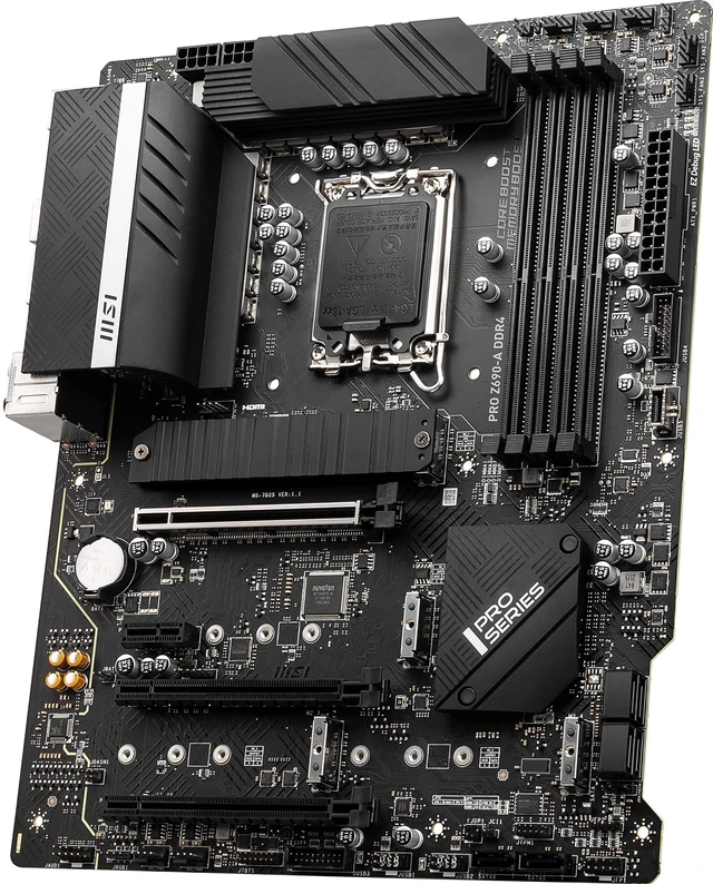 Alt view image 8 of 10 - MSI PRO Z690-A DDR4 ProSeries Motherboard (ATX, 12th Gen Intel Core, LGA 1700 Socket, DDR4, PCIe 4, CFX, M.2 Slots)
